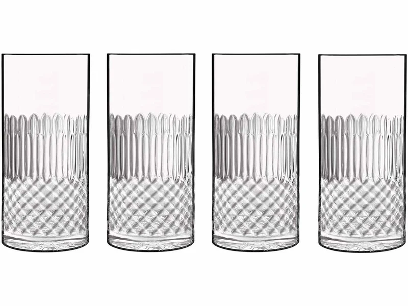 Bicchiere bibita Diamante da 48cl, set da 4 bicchieri
