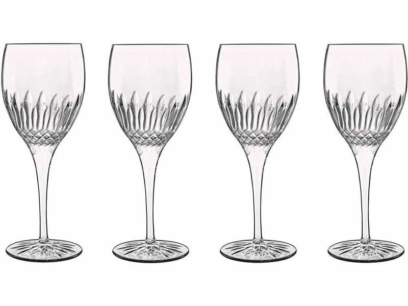 Calice vino bianco Diamante da 38cl, set da 4 calici