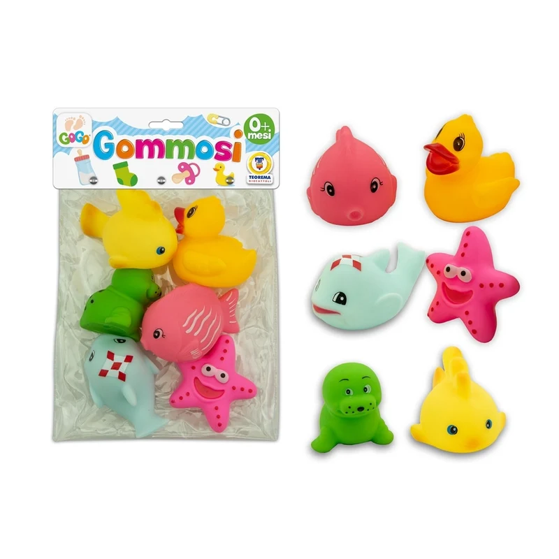 Teorema Gommosi animali buffi 6 pz