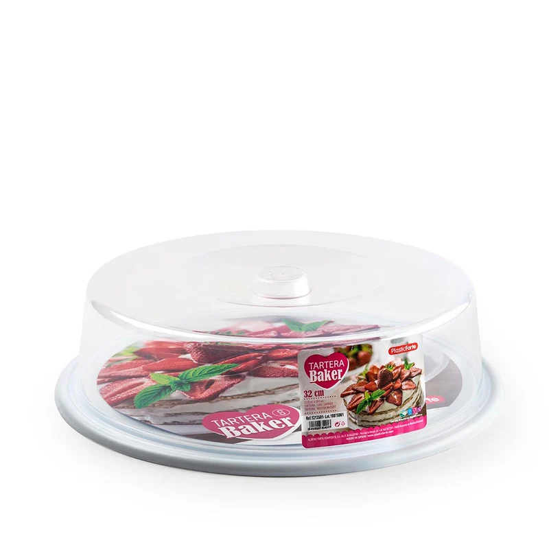 PlasticForte® Porta Torta Baker S 32Cm Bianco
