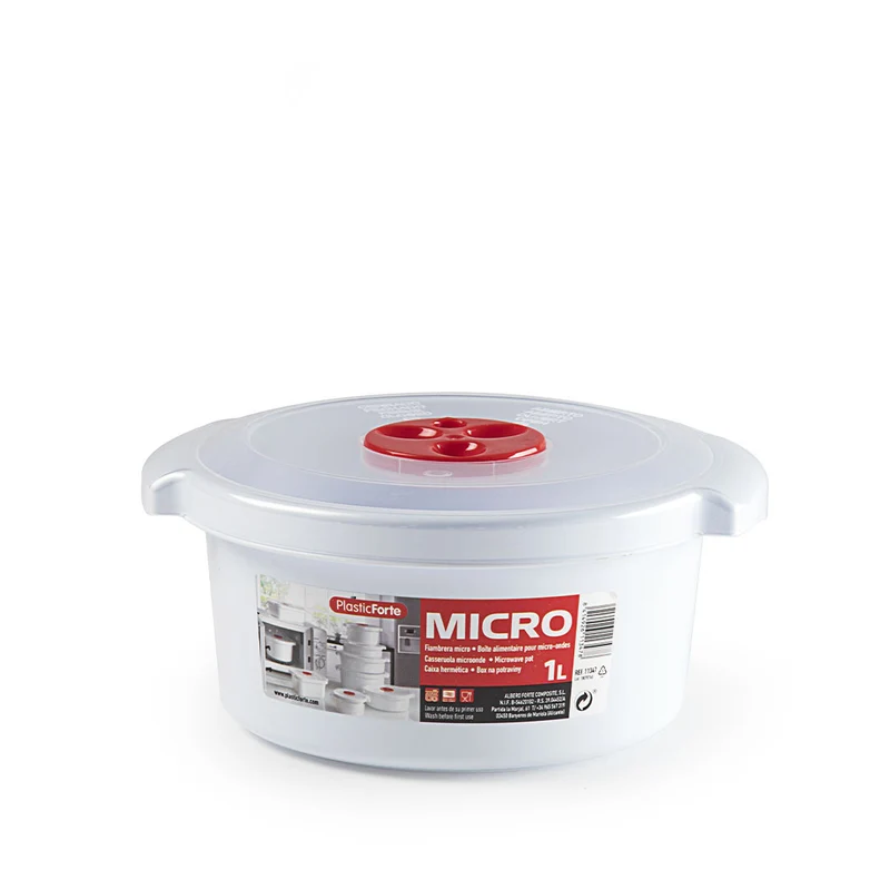 PlasticForte® Casseruola Microonde 1 L Alta