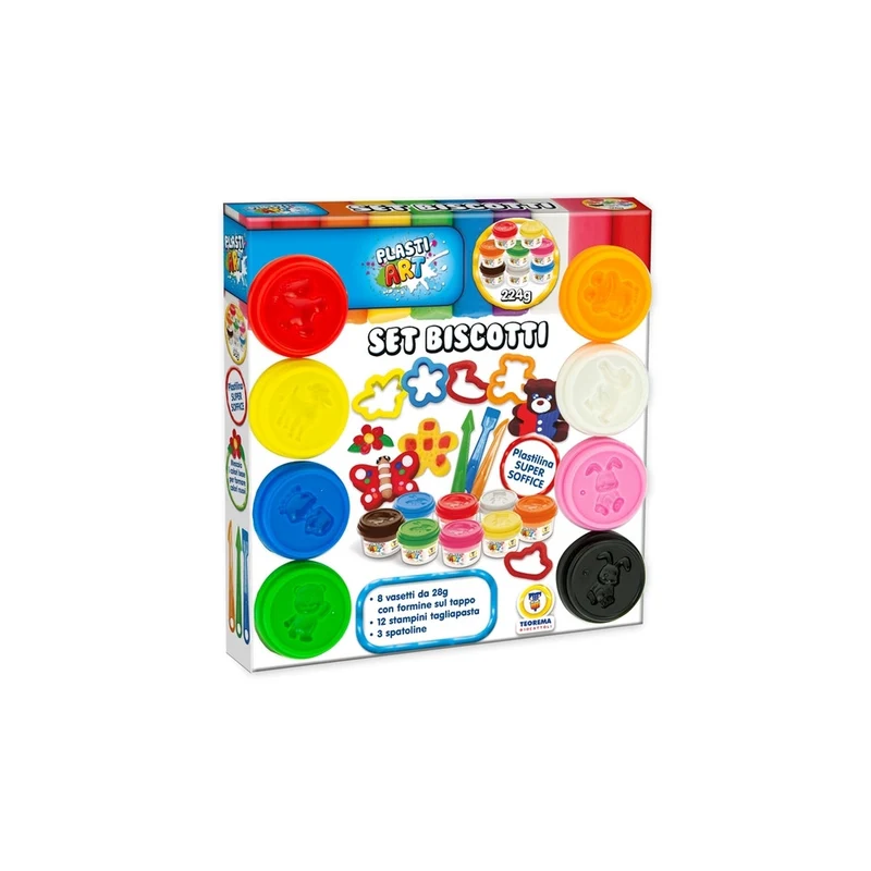 Plastiart Set Biscotti 8 Vasetti 28 Gr
