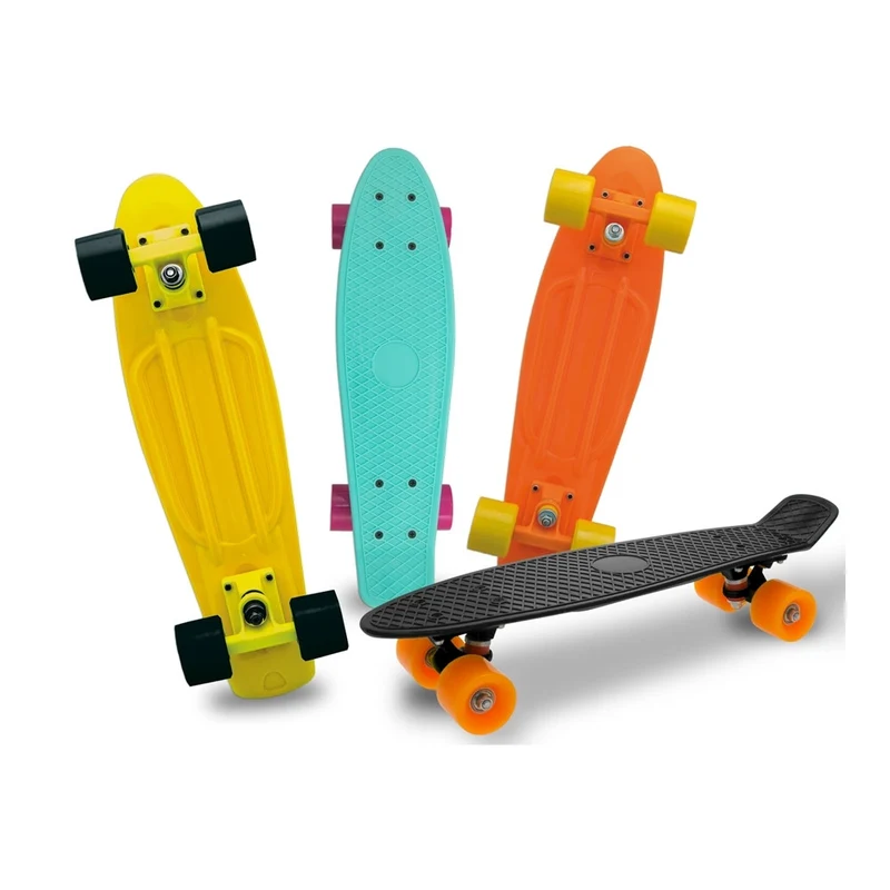 Teosport Skateboard Col Fluo Abec-5 50Kg 57Cm