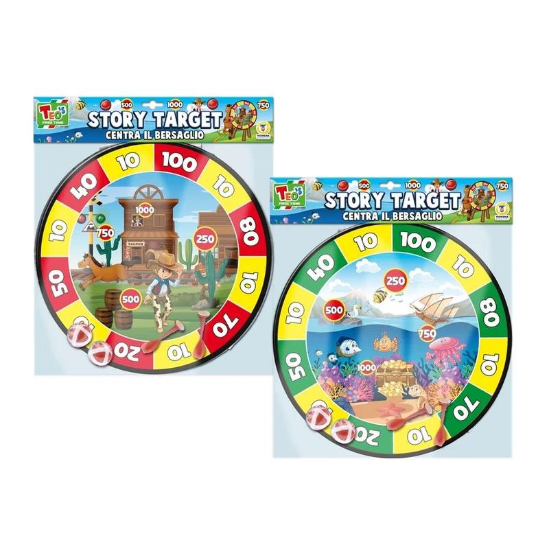 Teorema Story Target In Velcro con Palline e Freccette colori assortiti