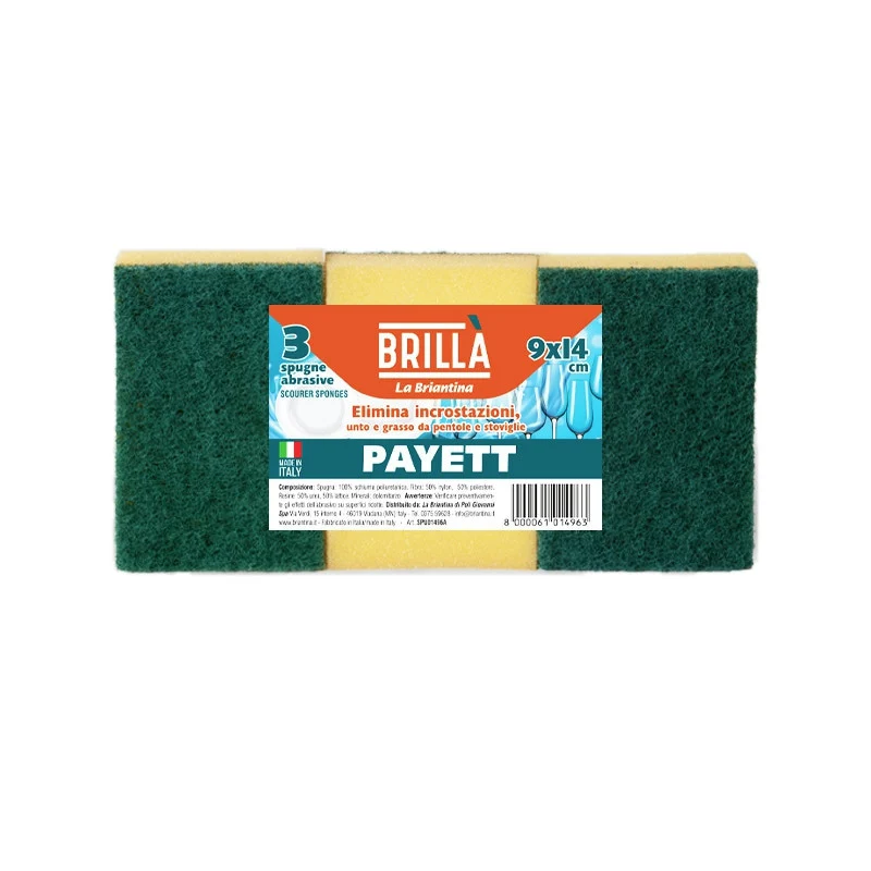 Brillà Spugne Abrasive Payett 3Pz
