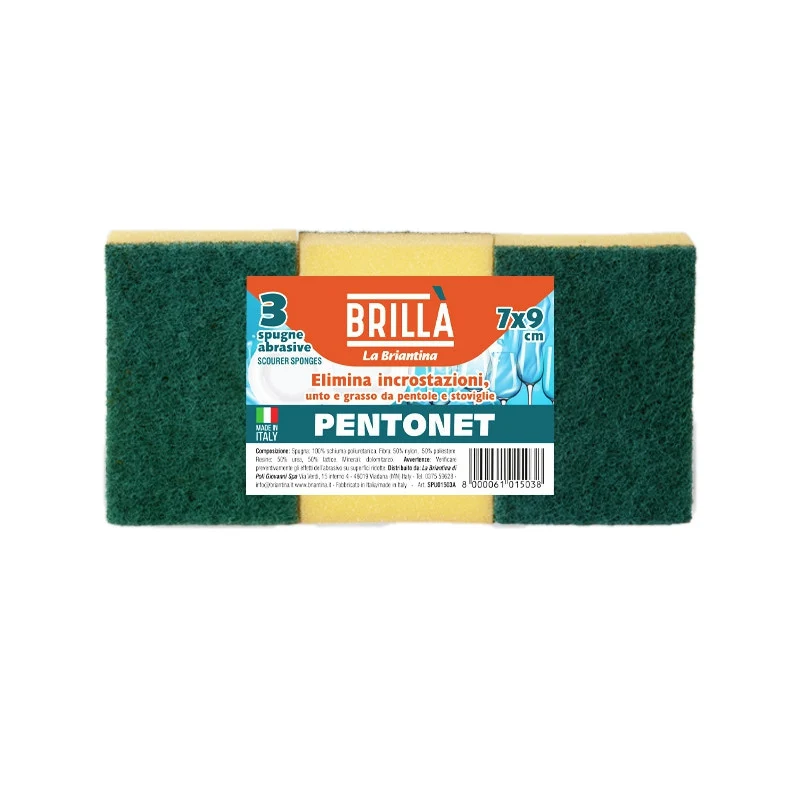 Brillà Spugne pentomet 3 pz art 015038