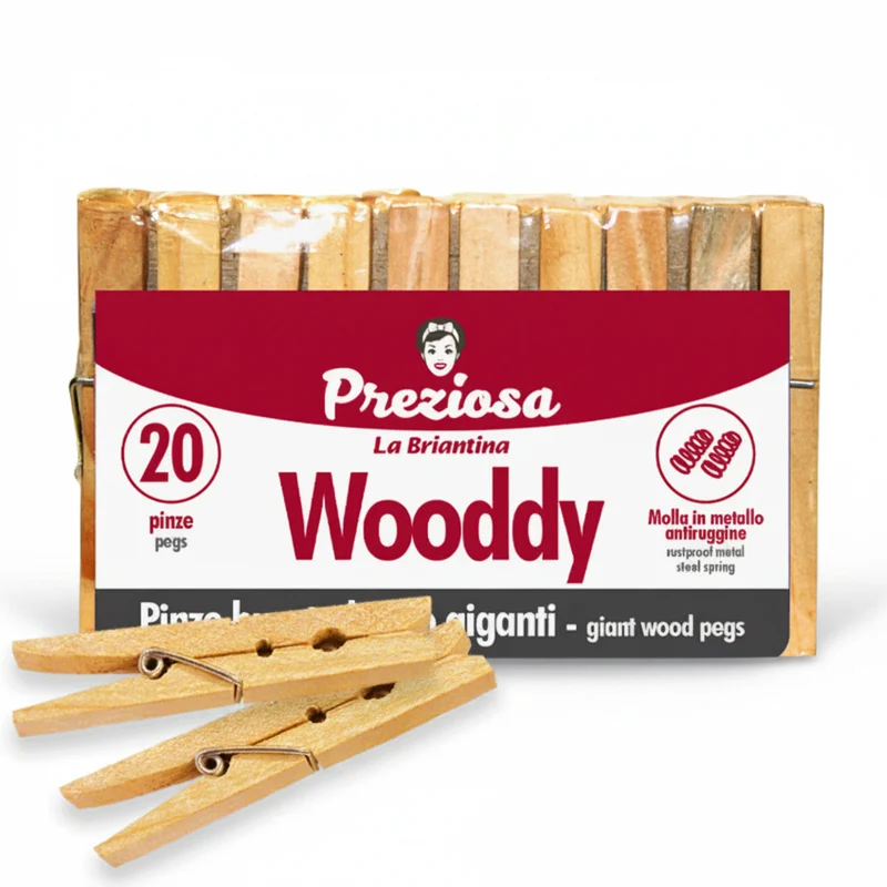 Brillà Pinze Bucato Wooddy 20Pz
