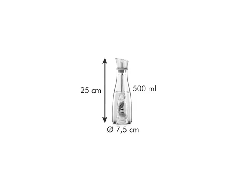 Oliera con infusore in vetro da 500 ml Tescoma Vitamino