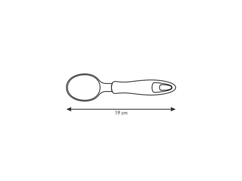 Porzionatore scavino gelato in plastica e acciaio 19 cm Tescoma Presto