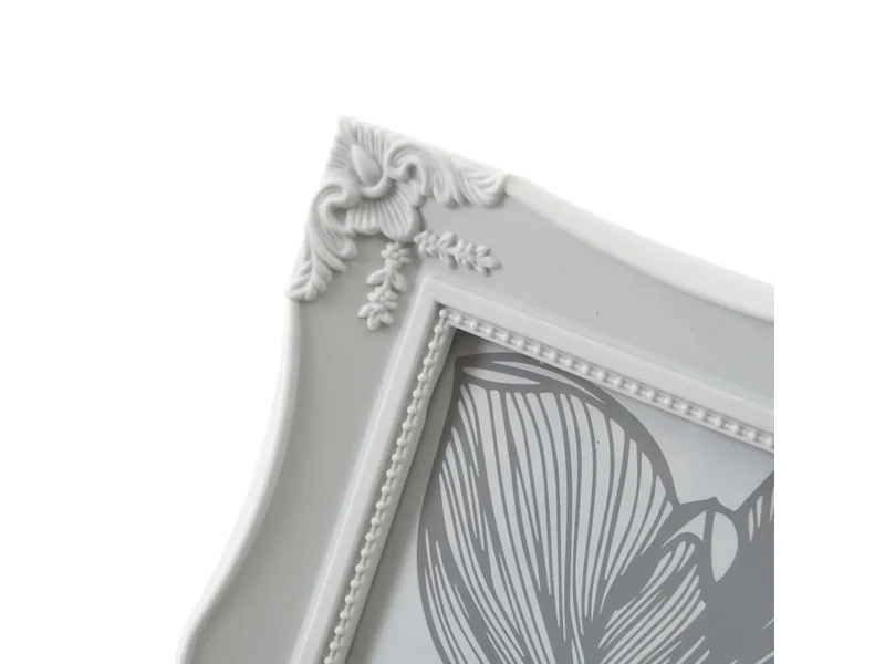 Cornice in plastica bianca stile shabby chic finestra foto 10x15 cm - Casaseleccion