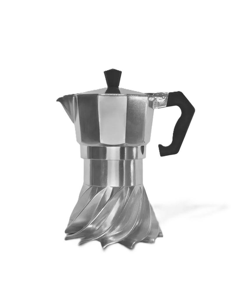 Set regalo caffè Turbo Moka 3 tazze, 3 tazzine Seletti Kintsugi