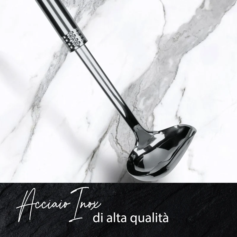 Mestolino con beccuccio, in acciaio inox