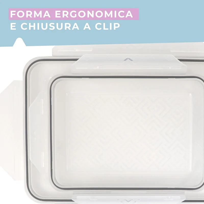 Set di due contenitori rettangolari, 2l e 3.6l
