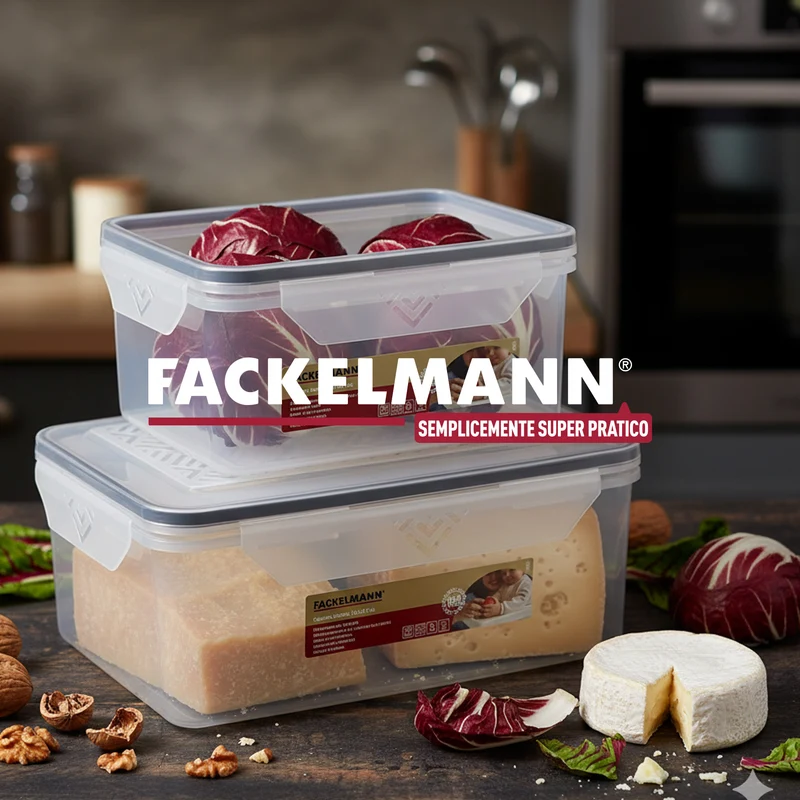 Set di due contenitori rettangolari, 2l e 3.6l