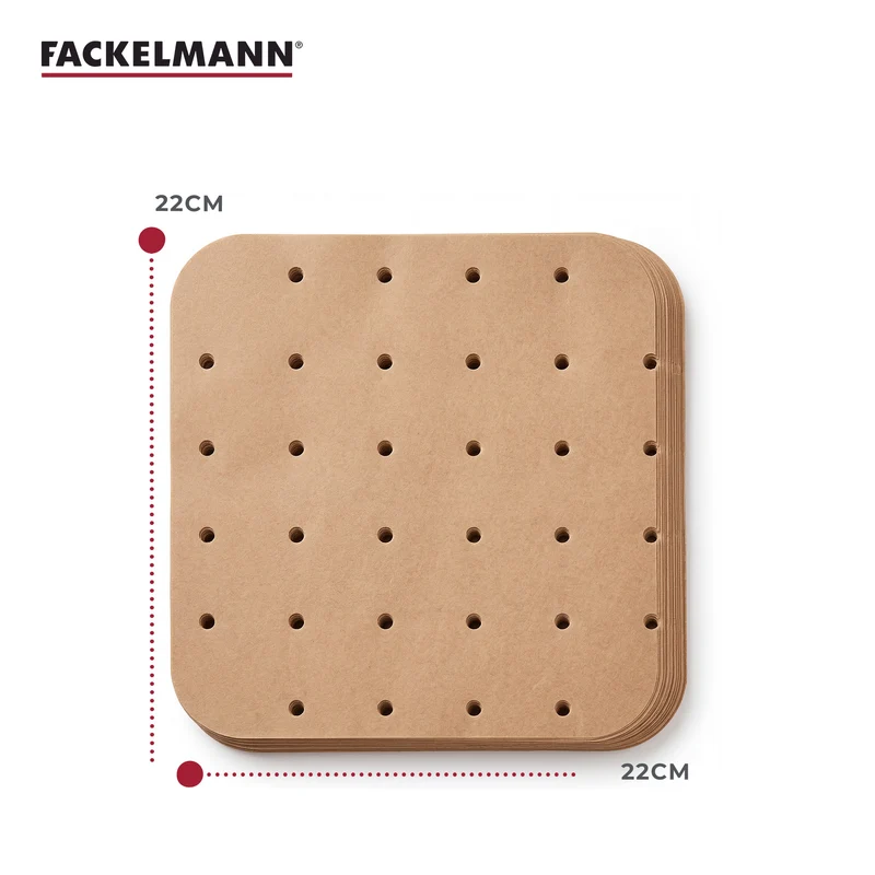 Stampi per friggitrice in carta forata, 50 pezzi, 22 cm