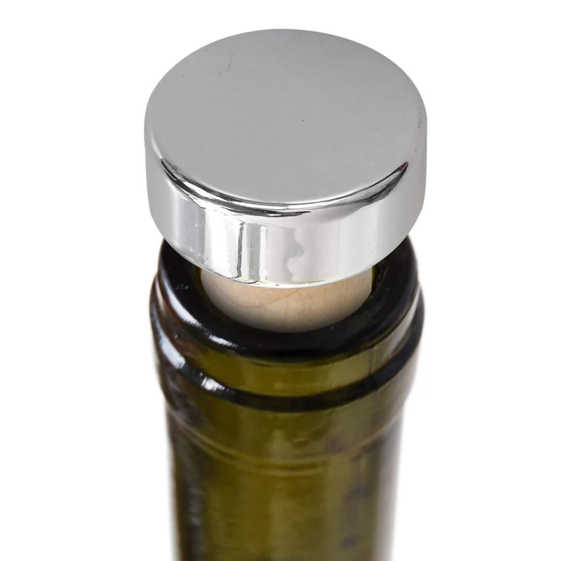 Tappi per vino, 2 pezzi, cromato