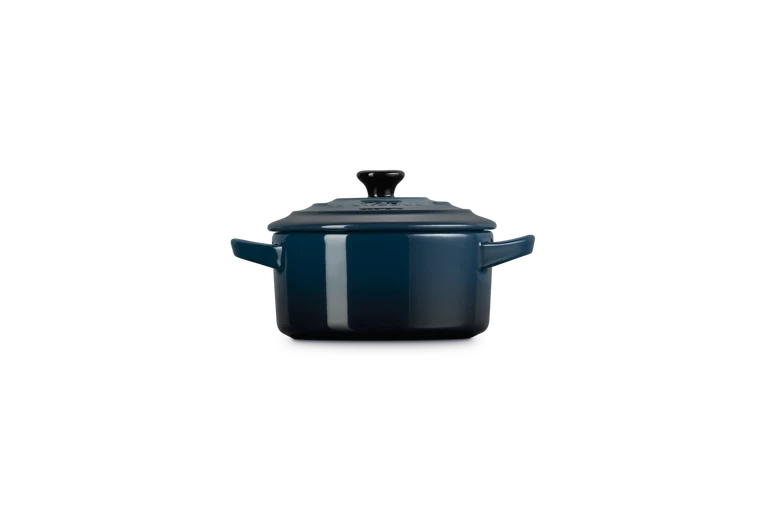 Mini cocotte rotonda in gres vetrificato color nuit