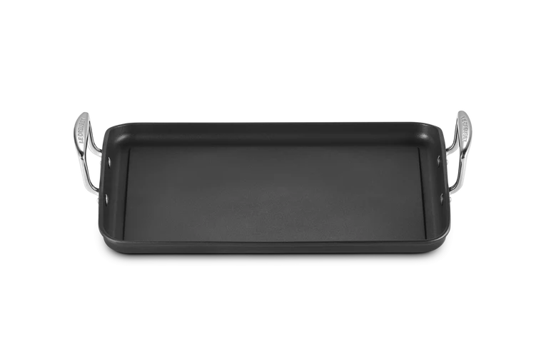 Grill grande liscio in alluminio antiaderente 35 cm