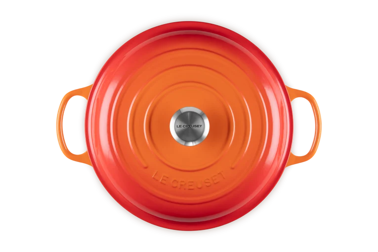 Tegame basso Evolution in ghisa vetrificata 30 cm,color arancio