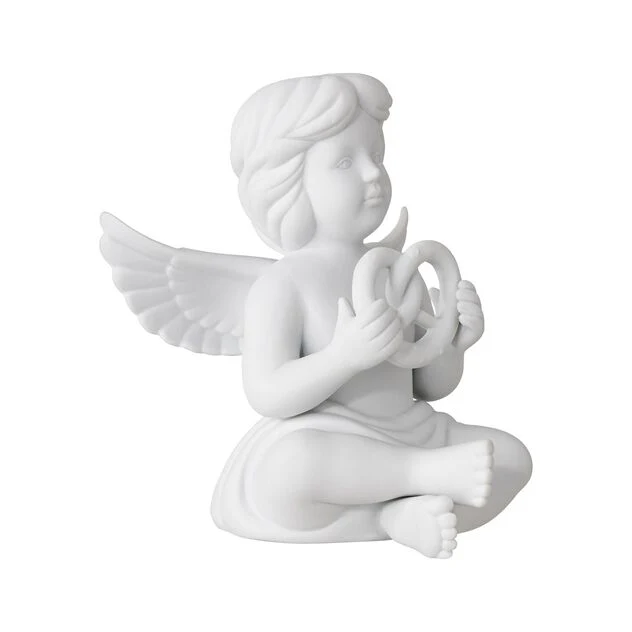 Angeli Bianco Opaco Angelo con il pretzel