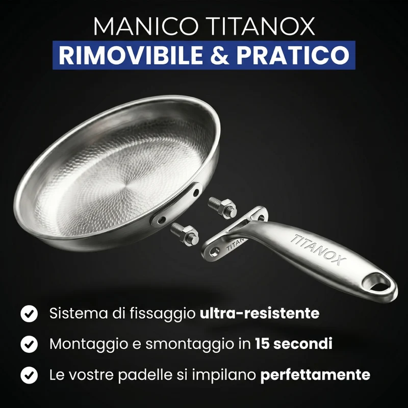 Padella 100% Titanio Puro — TITANOX®