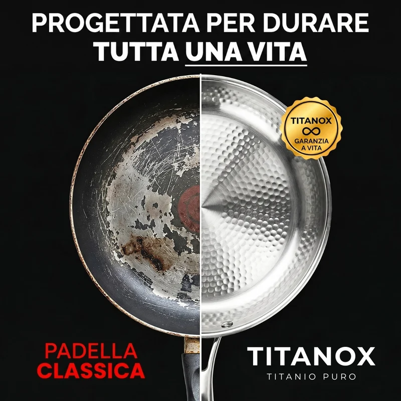 Padella 100% Titanio Puro — TITANOX®