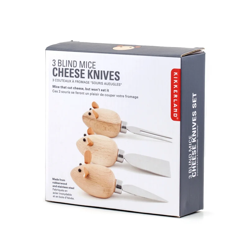 Kikkerland Coltelli per formaggio a forma di topo