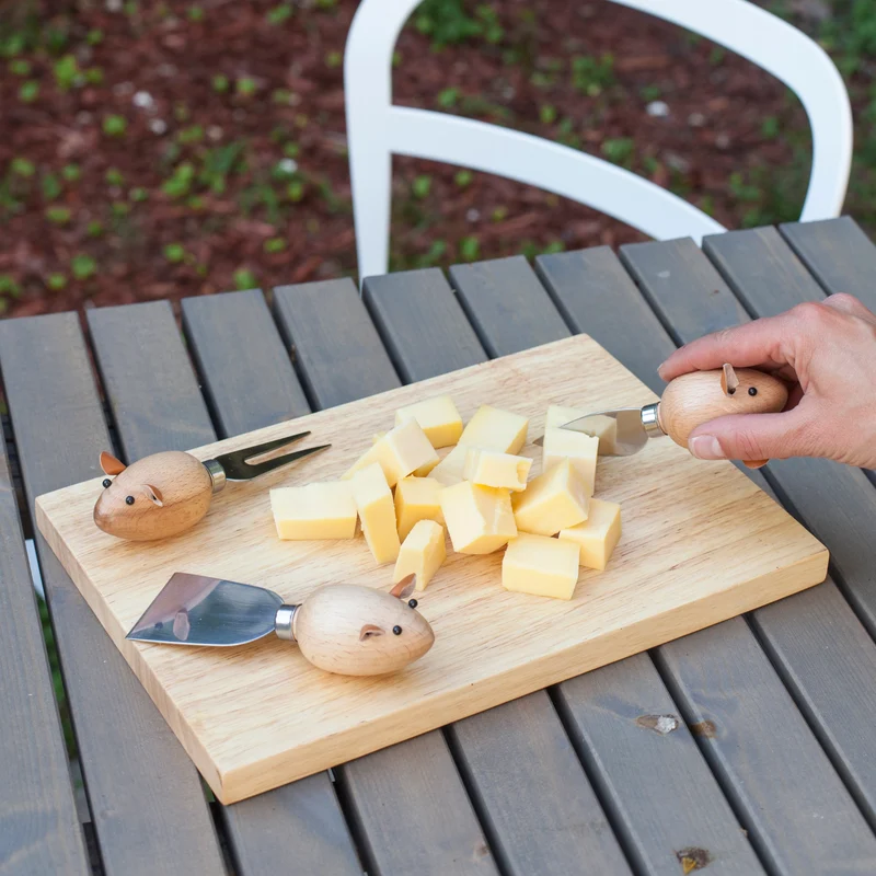 Kikkerland Coltelli per formaggio a forma di topo