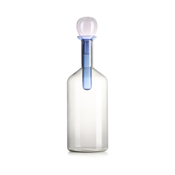 Chemical bottiglia in vetro borosilicato grigio/blu/rosa H 40,5 cm