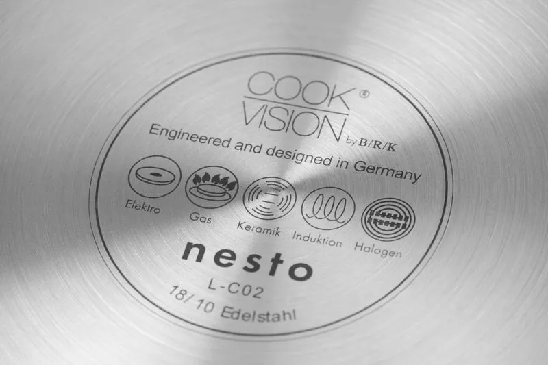 nesto Edelstahl-Pfanne Ø 20 cm x 5,0 cm, unbeschichtet