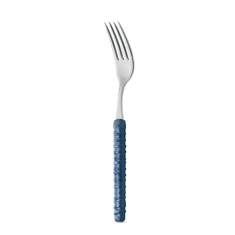 Forchetta Tavola - Rattan Blu Avio LD14306C