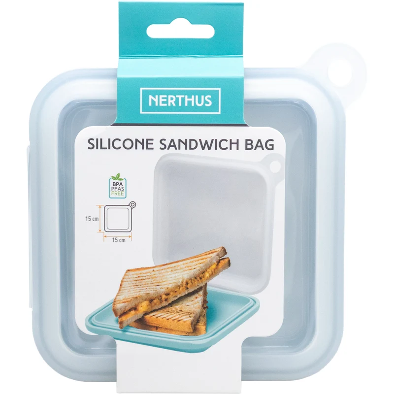 Sandwichera de silicona reutilizable
