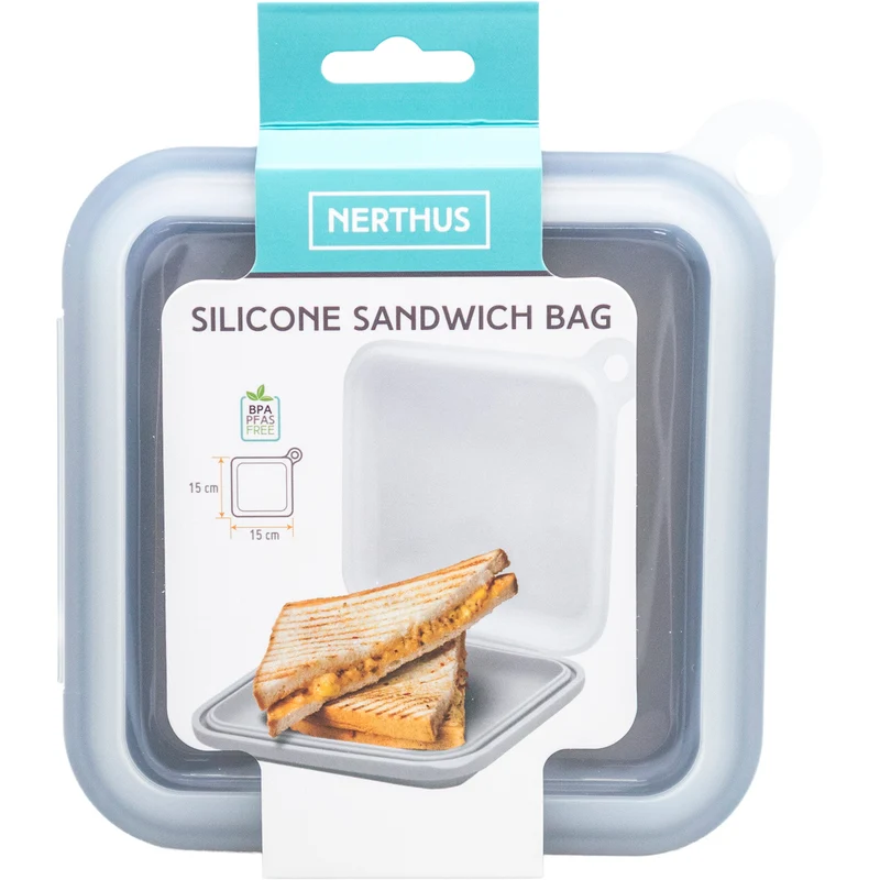 Sandwichera de silicona reutilizable