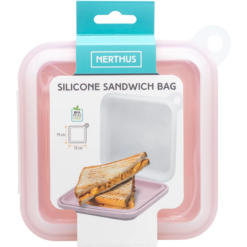 Sandwichera de silicona reutilizable