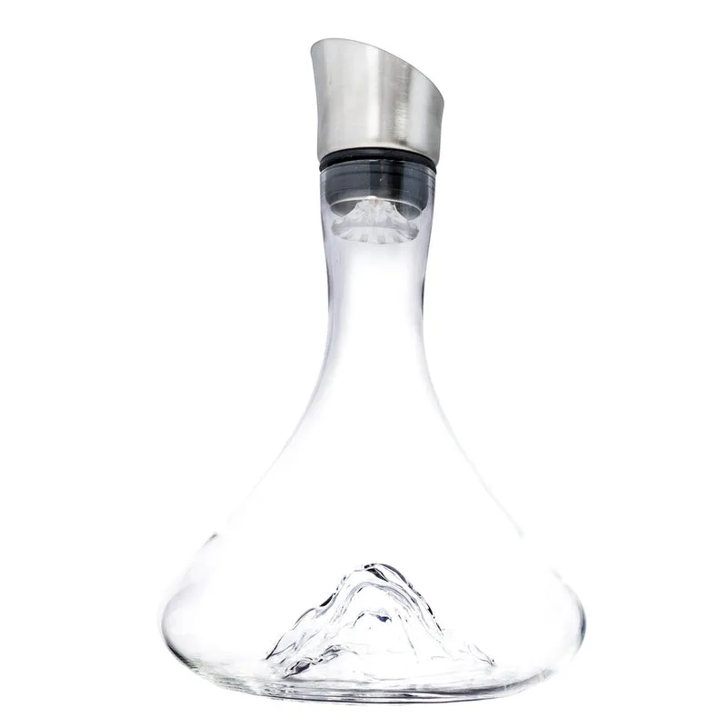 Decantador de Vino Montaña 1,5 L con Oxigenador y Vertedor