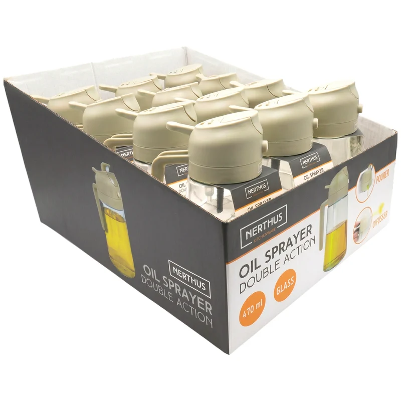 Spray de Aceite de Doble Uso – Pulverizador Antigoteo para Cocina