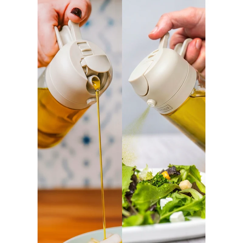 Spray de Aceite de Doble Uso – Pulverizador Antigoteo para Cocina
