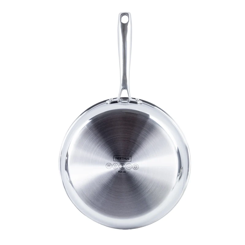 Sartén de Acero Inoxidable 3 Capas – Base Full Induction