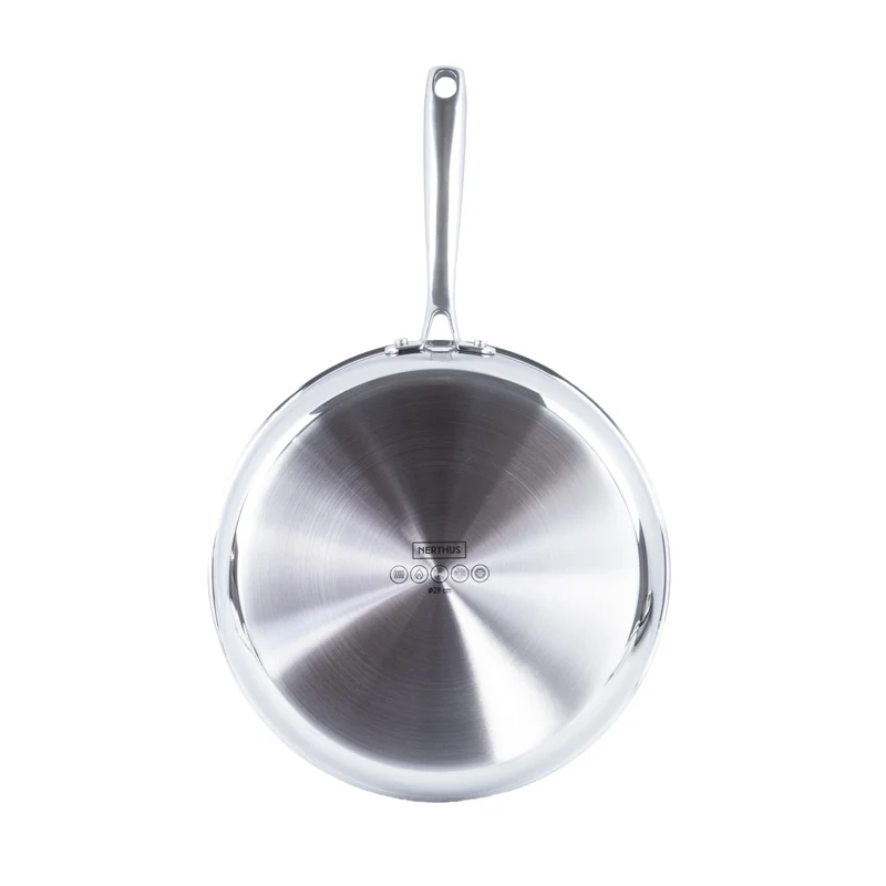 Sartén de Acero Inoxidable 3 Capas – Base Full Induction