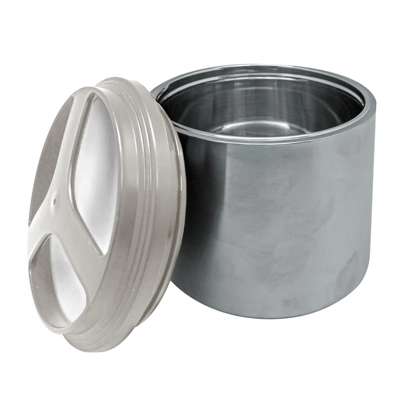 Termo alimentario acero inoxidable doble pared 1L o 1.5L de doble compartimento