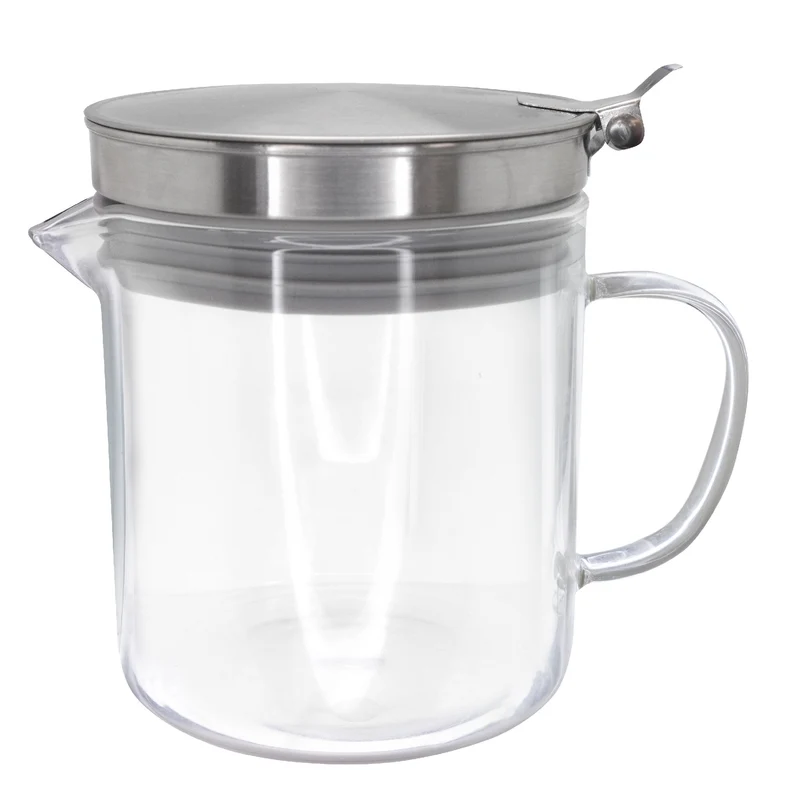 Grasera de Cristal 500 ml con Filtro