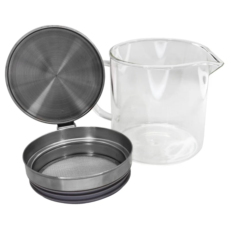 Grasera de Cristal 500 ml con Filtro