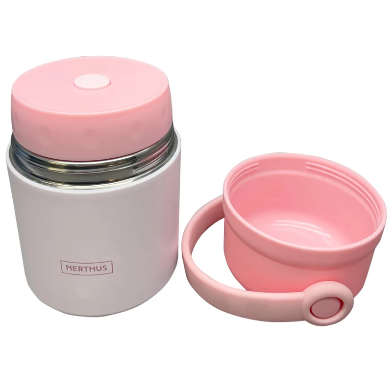 Termo para alimentos 650 ml con tapa vaso y asa
