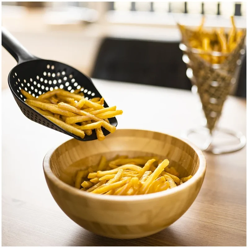 Sessola forata per patatine fritte "Blacky" cm 13x6x34,5