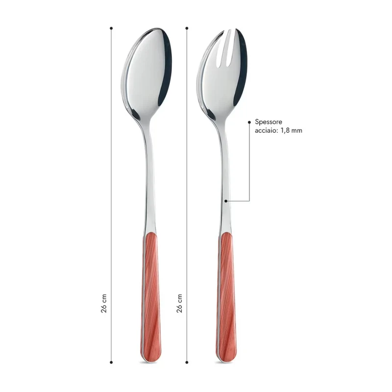 Coppia Insalata - Abete Rosa Corallo BD15500PC