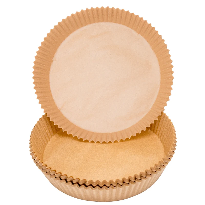 Bandeja de Papel Redonda para Freidora de Aire – 20x20 cm, 100 Piezas