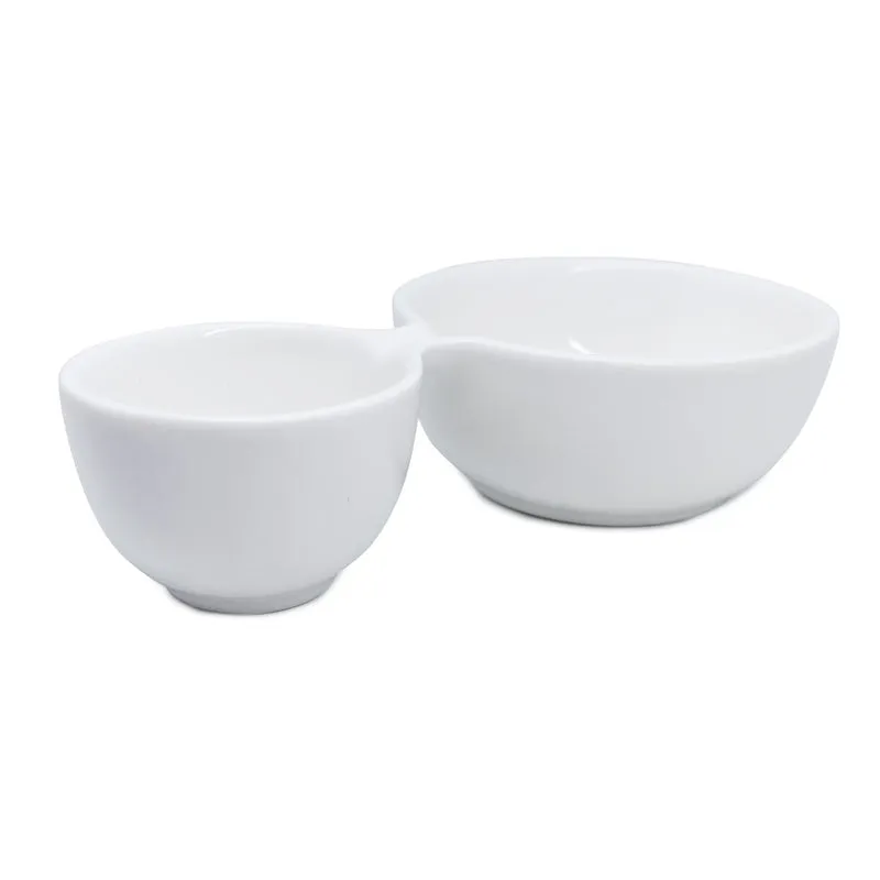 Cuenco Doble de Porcelana para Aperitivos