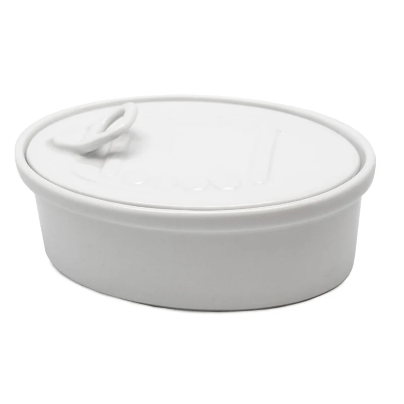 Lata de Porcelana para Snacks con Tapa
