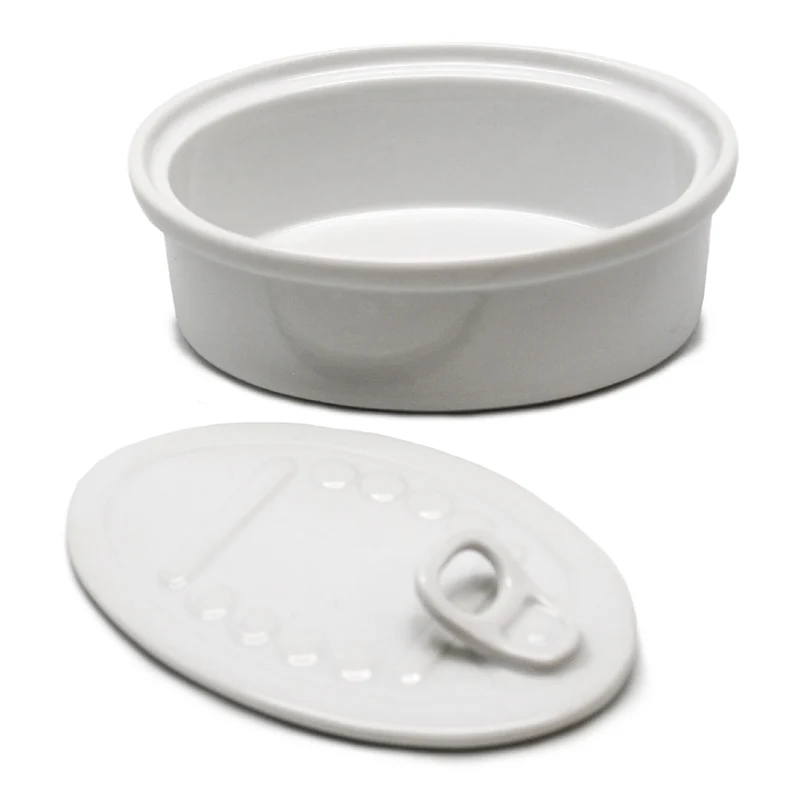 Lata de Porcelana para Snacks con Tapa