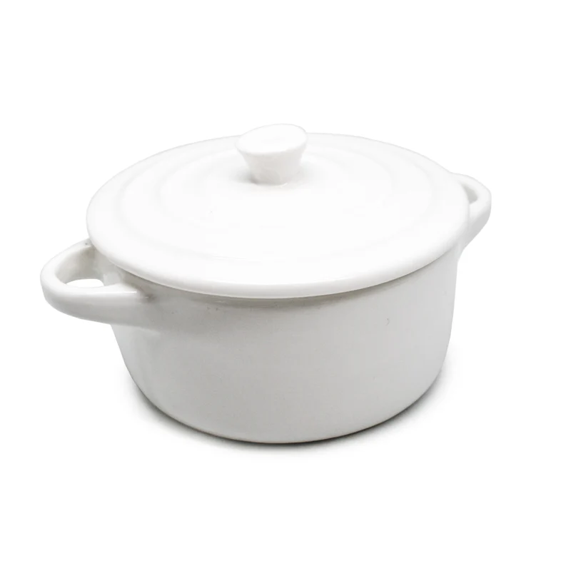 Cocotte de Porcelana para Snacks con Tapa